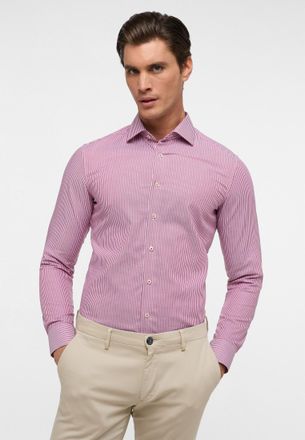 Eterna Langarmhemd ETERNA SLIM FIT, Herren, Gr. 42, Normalgr&ouml;ssen, rot, Twill, 100% Baumwolle, schmal, Manschette, Hemden Langarmhemd, NON IRON (b&uuml;gelfrei)