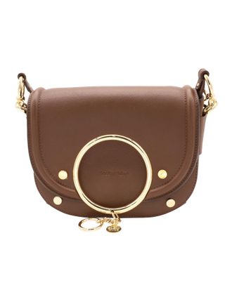 Chlo&eacute; See By Chloe Mara crossbodytas in bruin leer