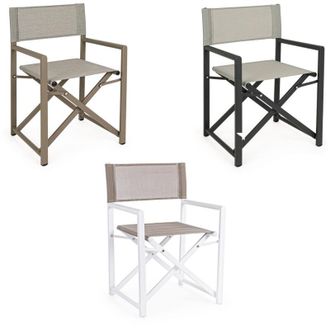 BIZZOTTO Sedia da Regista Esterno Pieghevole Poltrona Giardino Mare Tylor Bizzotto - Colore: Breeze