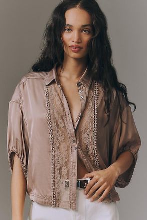 Pilcro The Quincy Lace Blouse by Pilcro