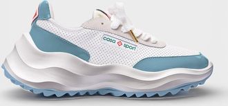 Casablanca Atlantis Sneaker White/Light Blue Mens Mesh - Size UK 11.5
