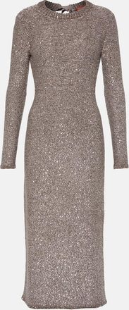 Altuzarra Cindy metallic knit maxi dress