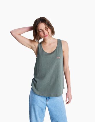 Roxy Womens Roxy Womens Saturdaze Tank Top Vest - Grey - Size: 10/8