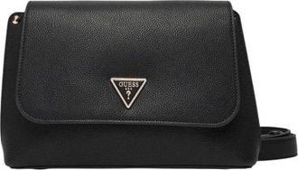 Guess Polyurethaan Schoudertas met Binnenzak - Dames - Schoudertassen - Zwart - ONE Size - Tassen