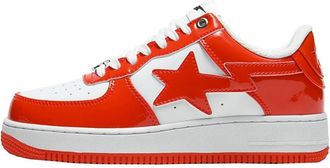 Generic Couple Casual whiteboard Shoes Fashionable Versatile Comfortable Shock Absorbing Outdoor Casual Sneakers (Orange,7.5)