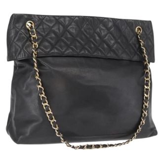 Chanel Pre-owned Shoulder Bags, female, Black, Size: ONE SIZE Pre-owned Chain Tote