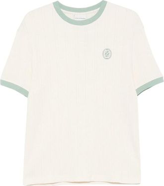 Dr&ocirc;le de Monsieur Ribbed Trim T-shirt