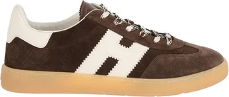 Hogan Brown Suede Hogan Cool Low-Top Sneakers