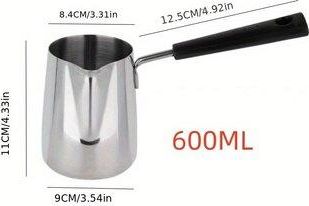 OEM Cafetera Turca De Acero Inoxidable, 600 Ml
