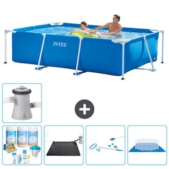 Intex Piscina Con Estructura Rectangular - 260x160x65 Cm - 7-piezas S20824