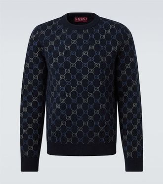 Gucci GG wool and cashmere-blend jacquard sweater