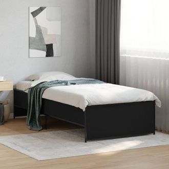 Berkfield Home Durable Bed Frame without Mattress Black 100x200 cm