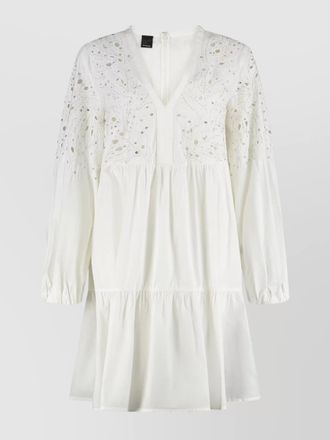 Pinko cotton broderie anglaise mini dress