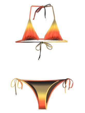 The Attico gradient-effect bikini - Orange
