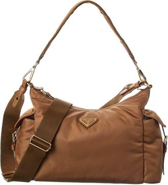Prada Explore Large Re-Nylon & Leather Hobo Bag