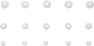 Jennifer Behr Paige Faux Pearl-embellished Hair Magnets - set of Fifteen - One Size