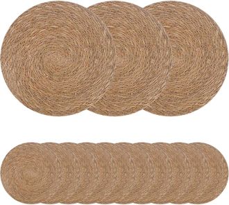 vidaXL Manteles De Hierba Marina 50 Uds. Natural 100% Hierba Marina Vidaxl