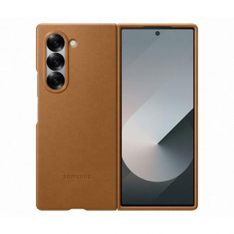 Samsung Funda De Piel Ecol&oacute;gica Marr&oacute;n/beige Para Samsung Ef-vf956paegww Z Fold6f956
