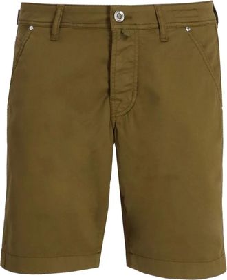 Jacob Cohen Shorts con applicazione logo - Verde