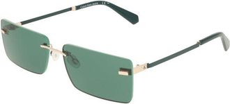 Calvin Klein CA-38339 Metal-Frame Sunglasses - Green