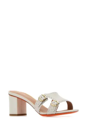 Santoni Didi Mule - White