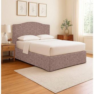 Dmora Cama Individual Batley, Desenfundable, Hecho En Italia, Rosa Antiguo