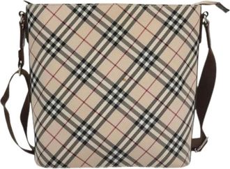 Burberry Pre-owned Cross Body Bags, female, Beige, Size: ONE SIZE Pre-owned Nova check shoulder bag