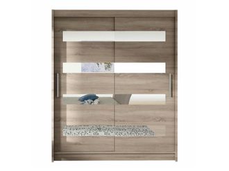 Mirjan24 Mobilier1 - Armario Closico 136, Trufa Roble, 200x150x58cm, Puertas De Armario: Correderas, N&uacute;mero De Estantes: 0