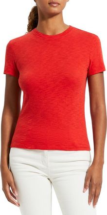 Theory 2 Nebulous Organic Cotton Tiny Tee in Poppy -Uzt at Nordstrom, Size Xx-Large