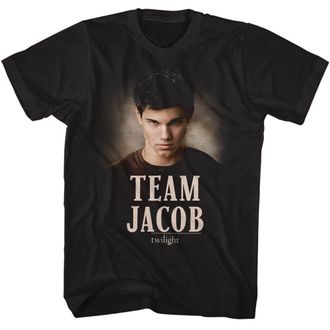 American Classics Twilight T Shirt Team Jacob Black Unisex Adult Short Sleeve T Shirts Vampire Romance Movie Graphic Tees, Black, Large