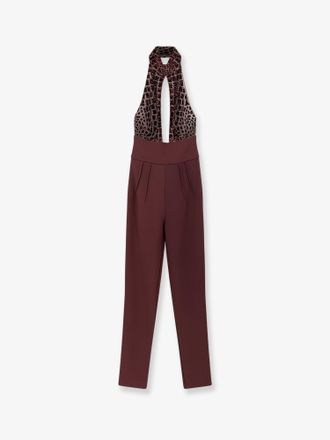 Elisabetta Franchi Tuta in satin con paillettes sul corpetto - ELISABETTA FRANCHI - gender_Woman