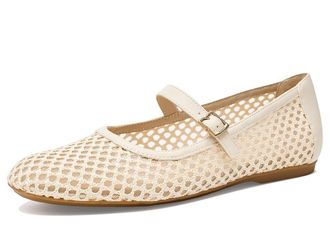 Dr. Scholls Wren Womens Dress Flat Shoes White Woven : 7.5 M, Synthetic