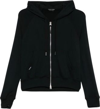 Tom Ford Felpa con cappuccio e zip - Nero