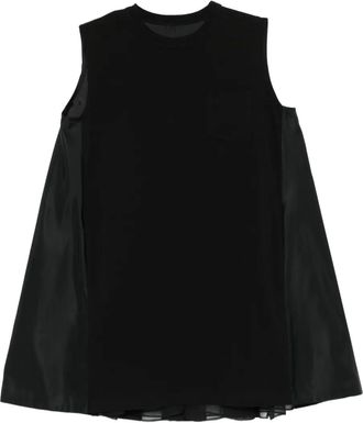 sacai sleeveless mini dress - Black