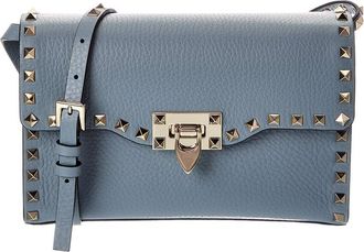 Valentino Rockstud Small Grainy Leather Crossbody