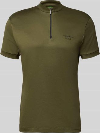 HUGO BOSS Regular Fit Poloshirt aus reiner Baumwolle Modell PS Spirit 70 in Oliv, Gr&ouml;&szlig;e XXXL