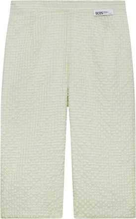 GCDS Gcds, Broeken, Dames, Groen, 2Xl, Katoen, Vichy Capri Broek