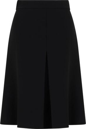 Moschino Uitlopende Zachte en Veelzijdige Rok - Dames - Midirokken - Zwart - L - Katoen - Rokken