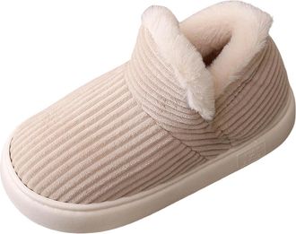 Generic 2026 Womens Plush Cloud Slipperscozy Fleece-Lined House Shoes with Non-Slip Sole Warm Winter Booties Slippers Women Men for Indoor Outdoor Use