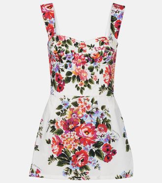 Dolce & Gabbana Floral cotton minidress