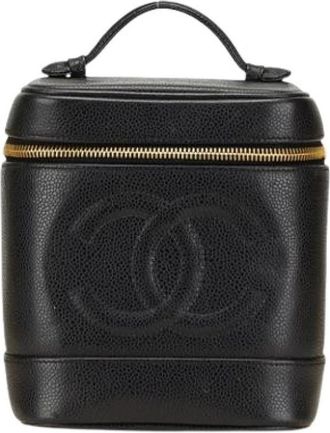 Chanel Pre-owned Leren Handtas - Dames - Vintage Handtas - Zwart - ONE Size - Leer - Vintage