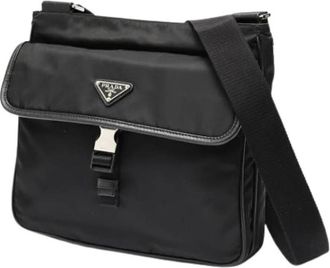 Prada Pre-owned Vintage Schoudertas - Heren - Vintage Schoudertas - Zwart - ONE Size - Nylon - Vintage
