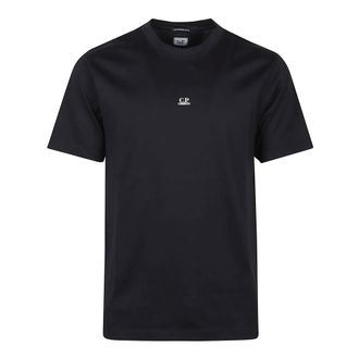 C.P. Company T-Shirts, male, Black, Size: XL Mercerized Jersey 70/2 Gasato T-Shirt