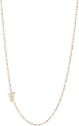 Anzie Diamond Initial Necklace in F at Nordstrom, Size 16 In