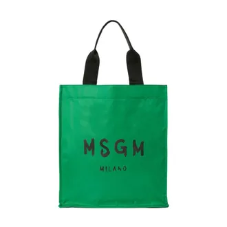 Msgm Msgm, Tassen, Heren, Groen, ONE Size, Polyester, Signature Shopping
