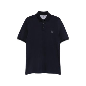 Brunello Cucinelli Logo-embroidered Cotton Polo Shirt