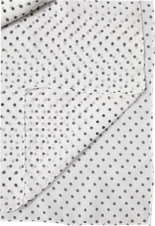 Dolce & Gabbana Womens Polka-Dot Polyester Shawl White
