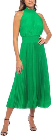 OLEG CASSINI Pleated Midi Dress