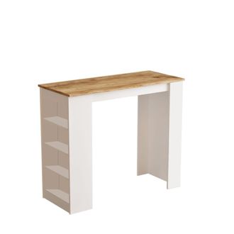 Habitat & Jardin Mesa de comedor marr&oacute;n 120 x 51,6 x 101,8 cm