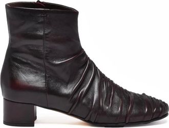 Lorena Paggi Lorena Paggi, Schoenen, Dames, Rood, 36 EU, Leer, Stivaletto Arricciato